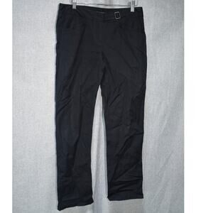 Theory Women’s Black Belted Straight Leg Dress Pants Size 6